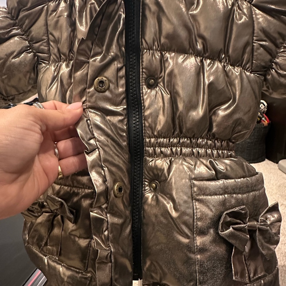 Rothschild Metallic Brown Kids Puffer Jacket - Picture 3 of 14
